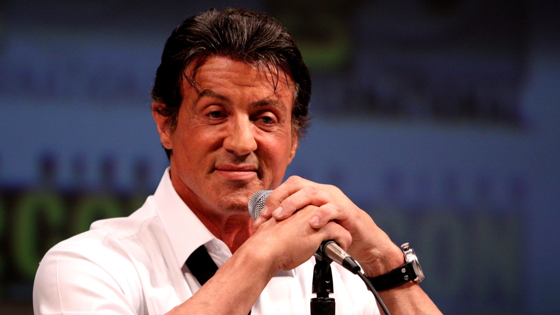 Actor Sylvester Stallone on the Expendables panel at the 2010 San Diego Comic Con in San Diego, California.

Please attribute to Gage Skidmore if used elsewhere.