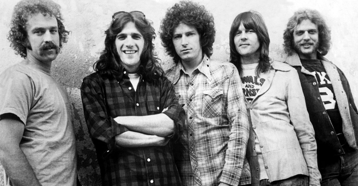 Press photo of the band Eagles by Asylum