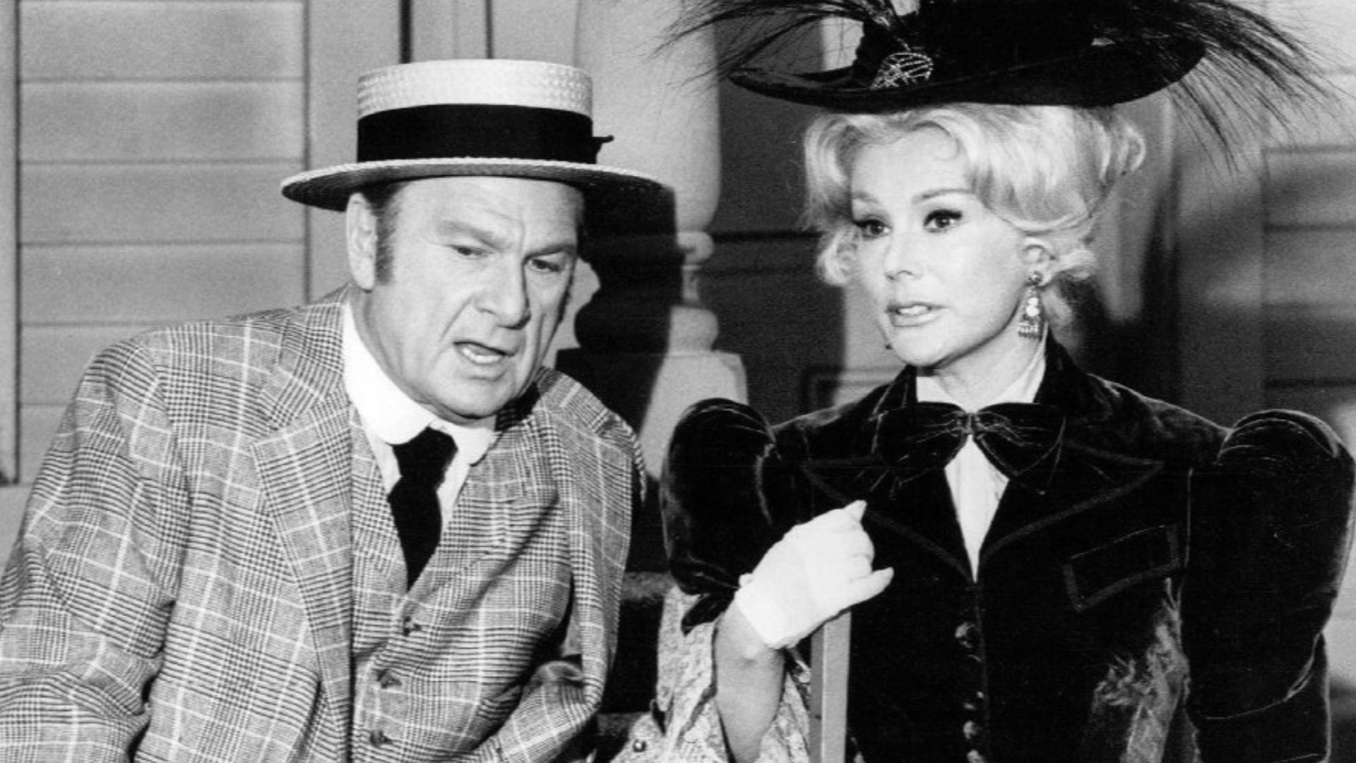 Photo of Eddie Albert and Eva Gabor from the television comedy Green Acres.  This episode is
