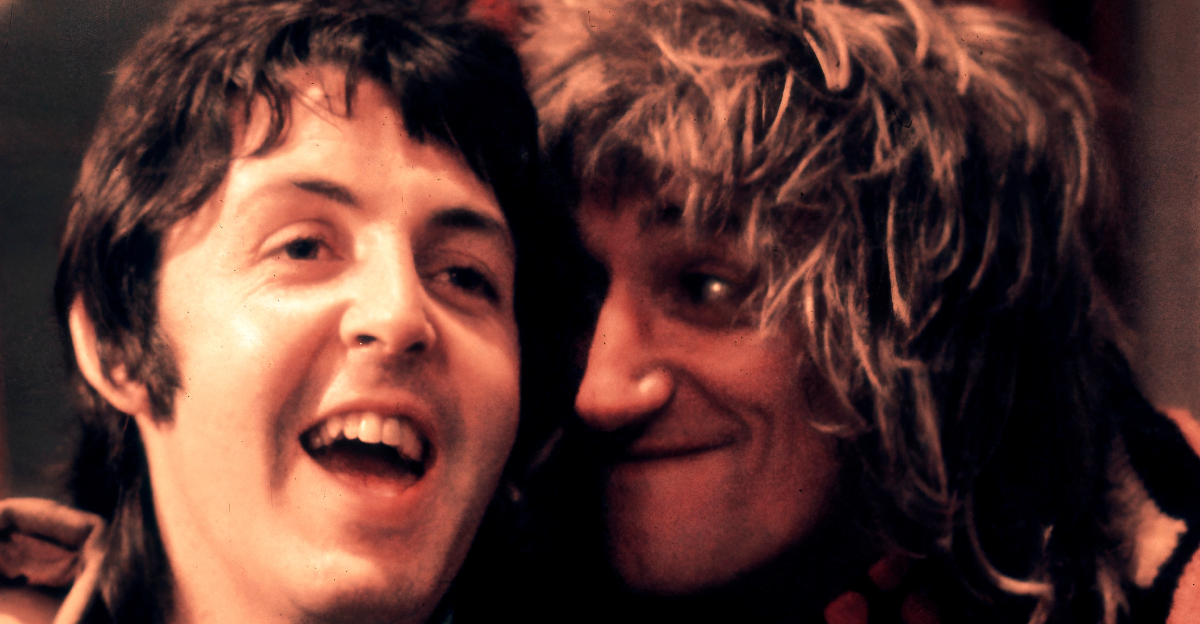 Rod Stewart and Paul McCartney