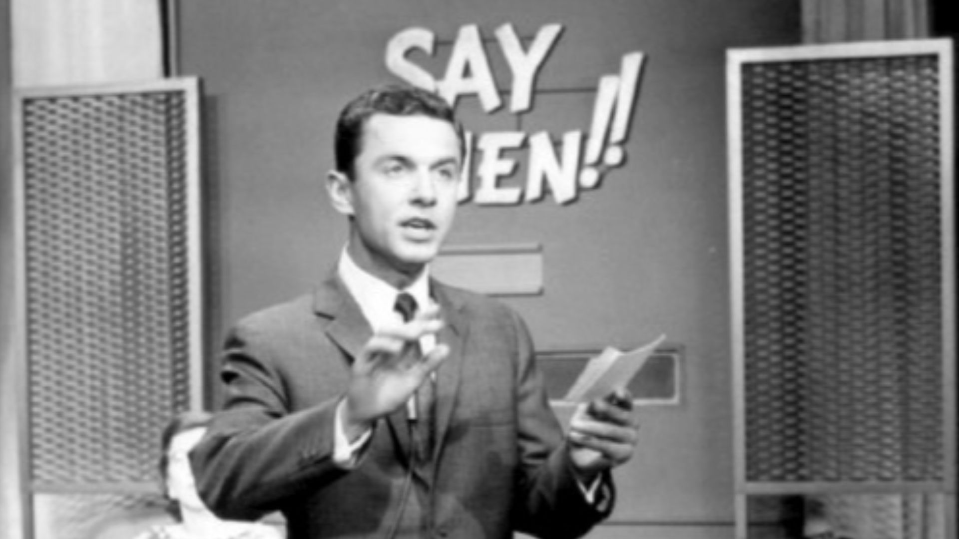 Publicity photo of host Art James from the television program Say When!!.