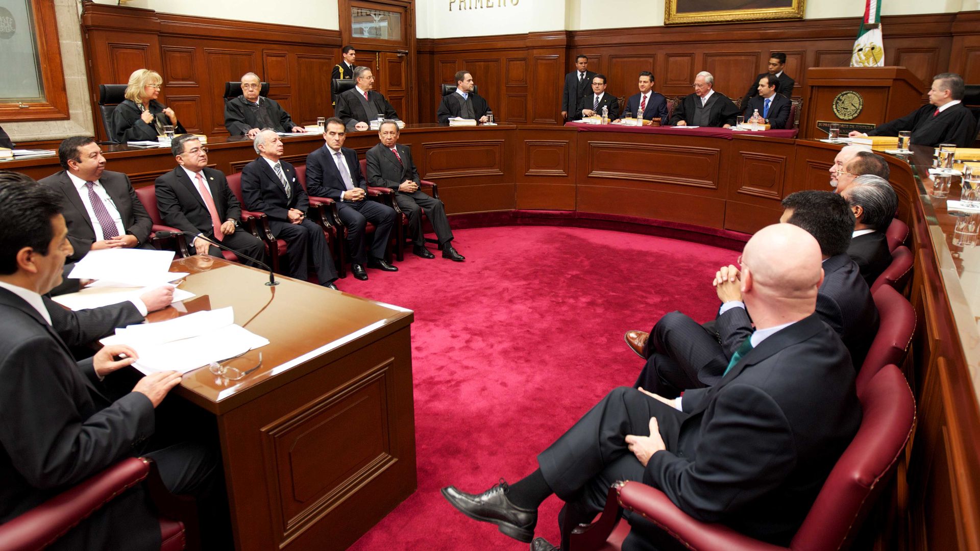 One of the chambers of the Mexican Supreme Court