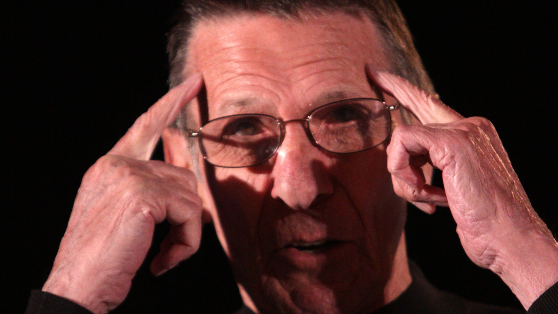 Leonard Nimoy at the Phoenix Comicon in Phoenix, Arizona.

Please attribute to Gage Skidmore if used elsewhere.