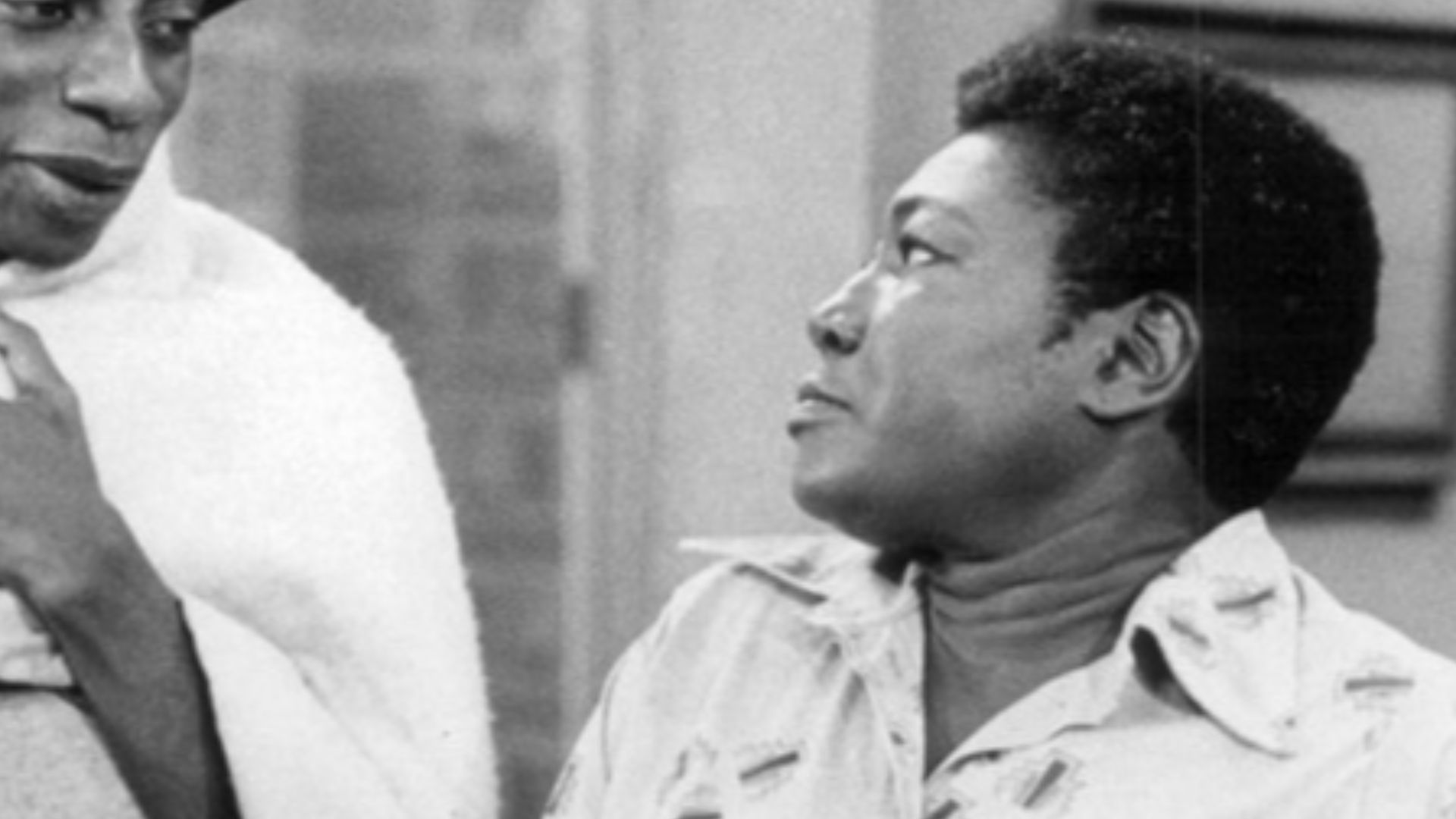 Publicity photo from  Good Times. Pictured are Jimmie Walker (J.J.) and Esther Rolle (Florida).