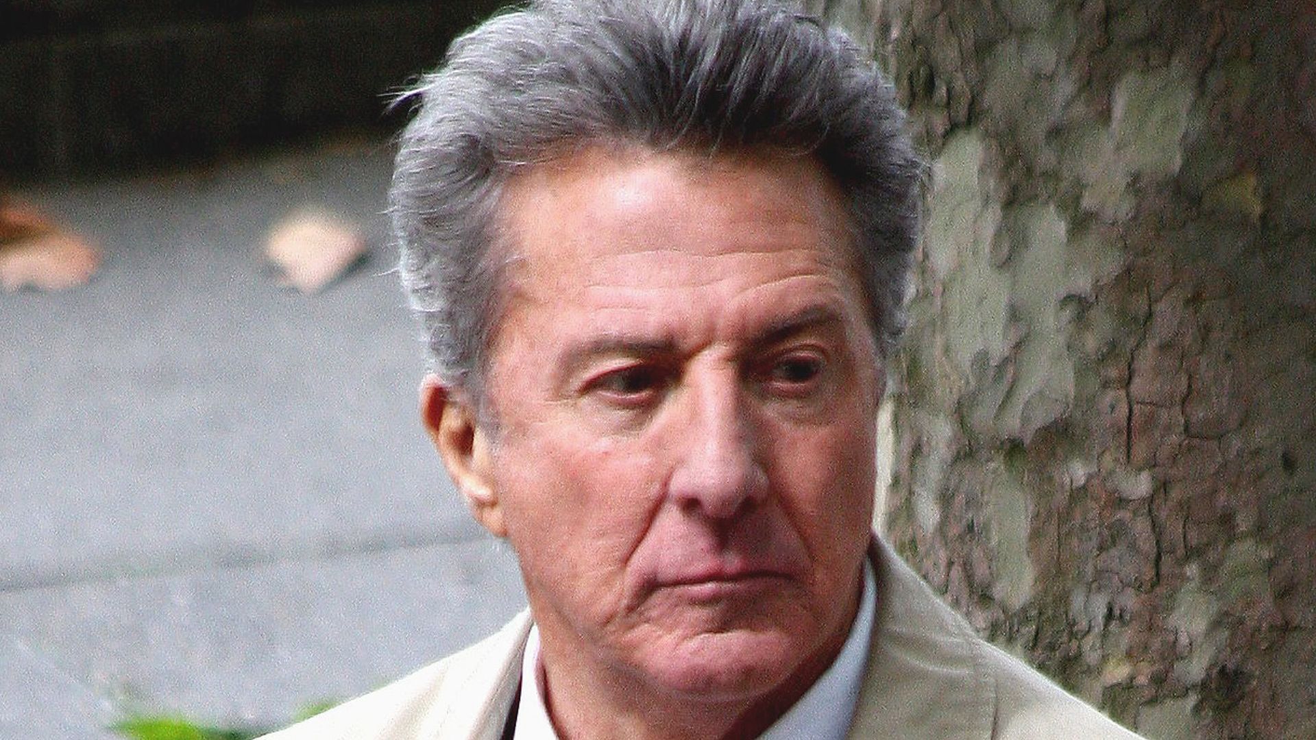 Dustin Hoffman during filming of the ending of Last Chance Harvey.