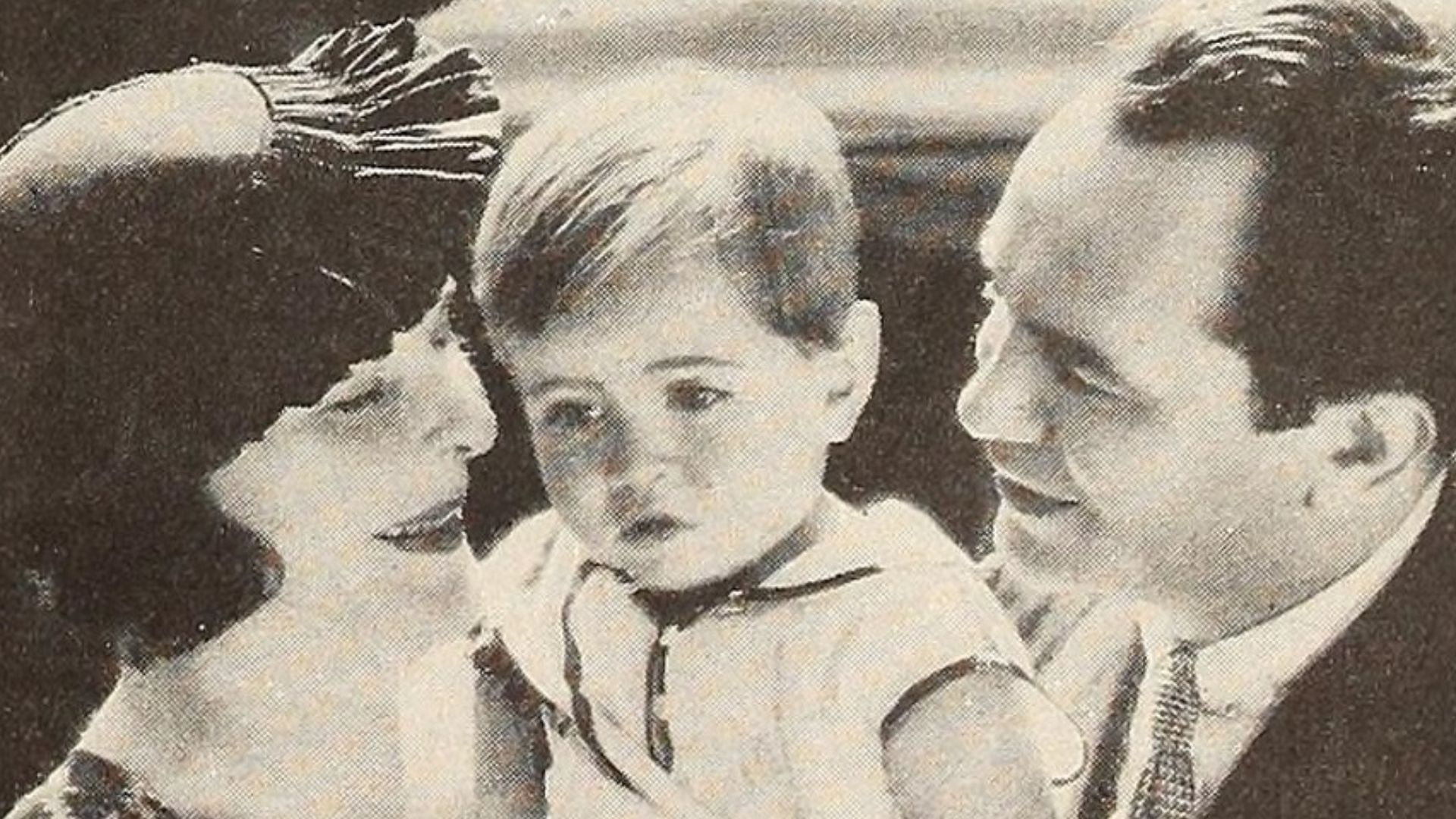 E. G. Robinson , la moglie Gladys Loyd e il figlio Edward jr