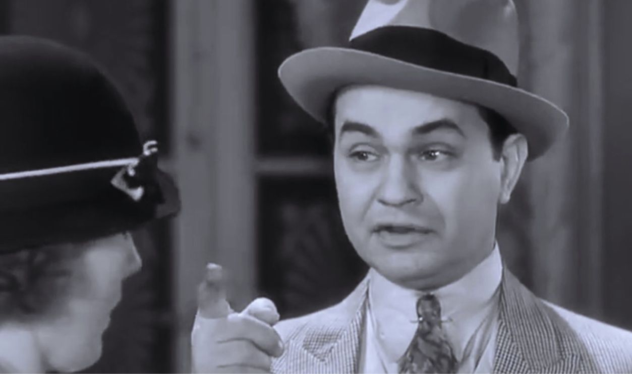 Screenshot from The Little Giant (1933)