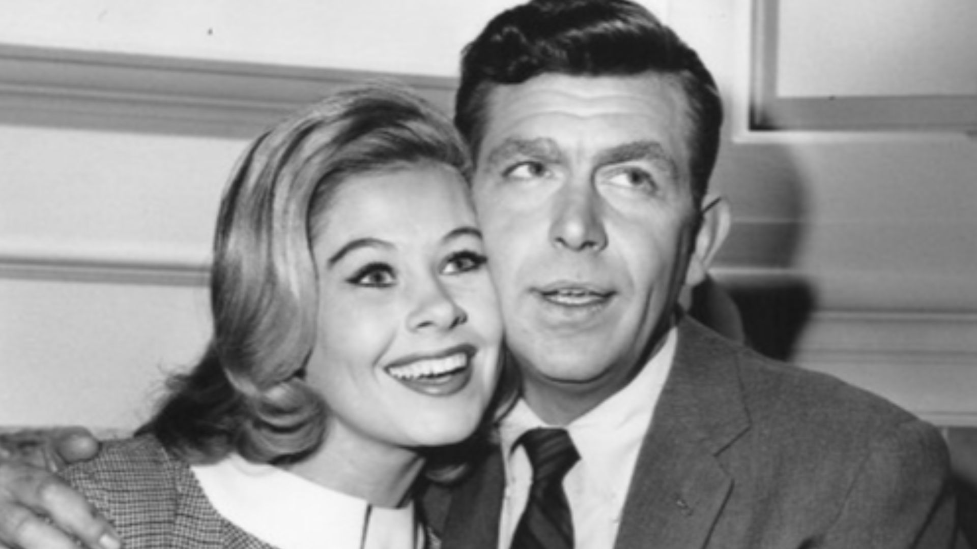 Photo of Andy Griffith and Sue Ane Langdon from the television program The Andy Griffith Show.
