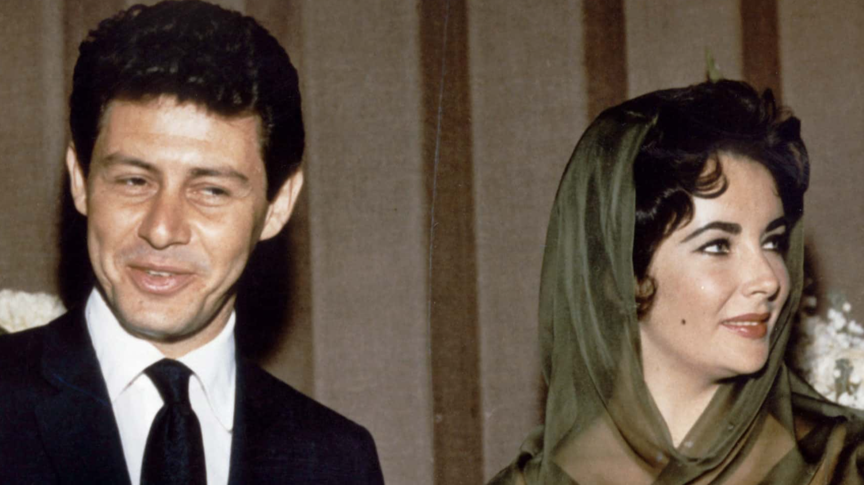 (Original Caption) Liz Taylor and her fourth husband Eddie Fisher.
