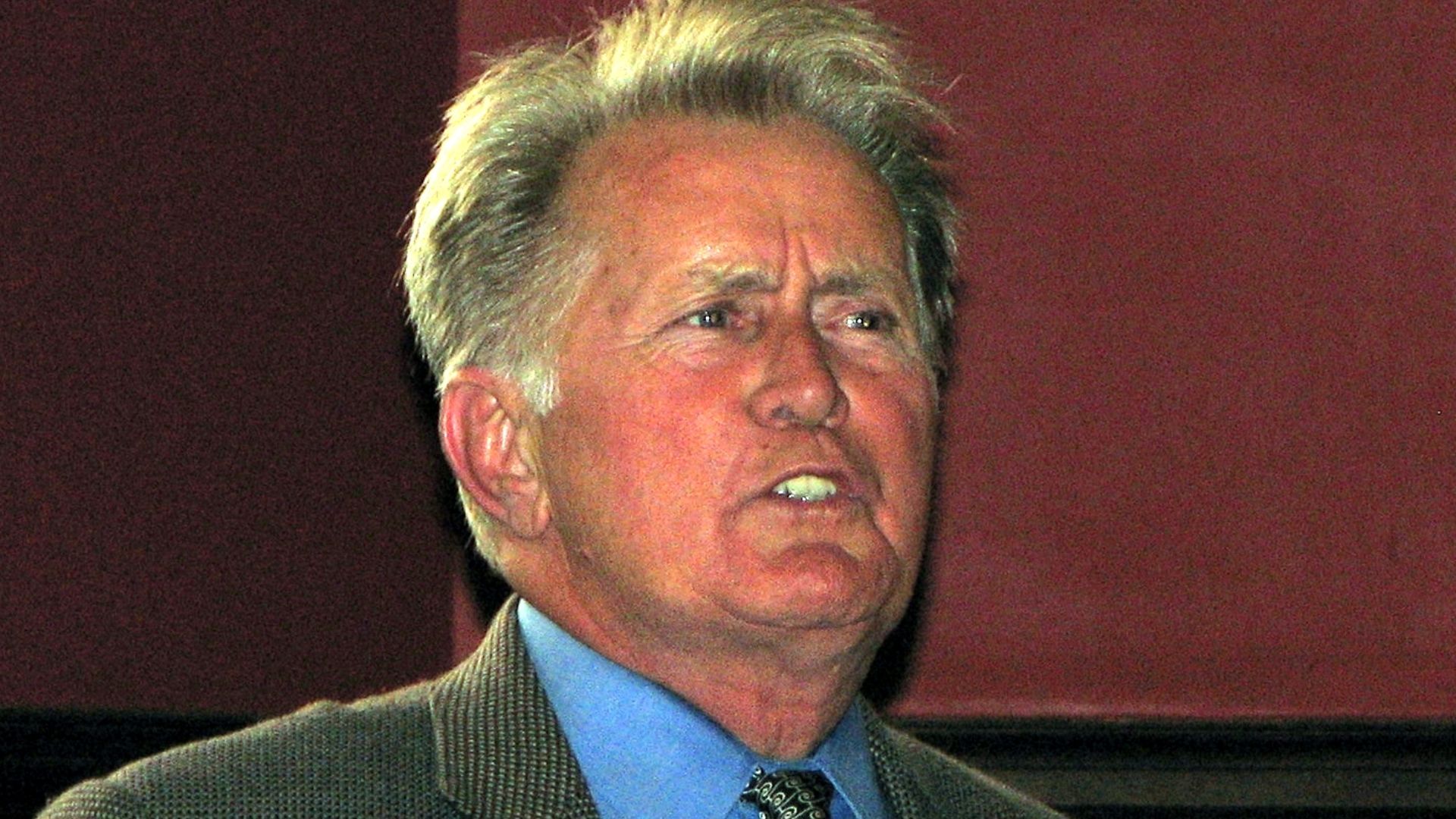 Martin Sheen speaking at the Oxford Union.