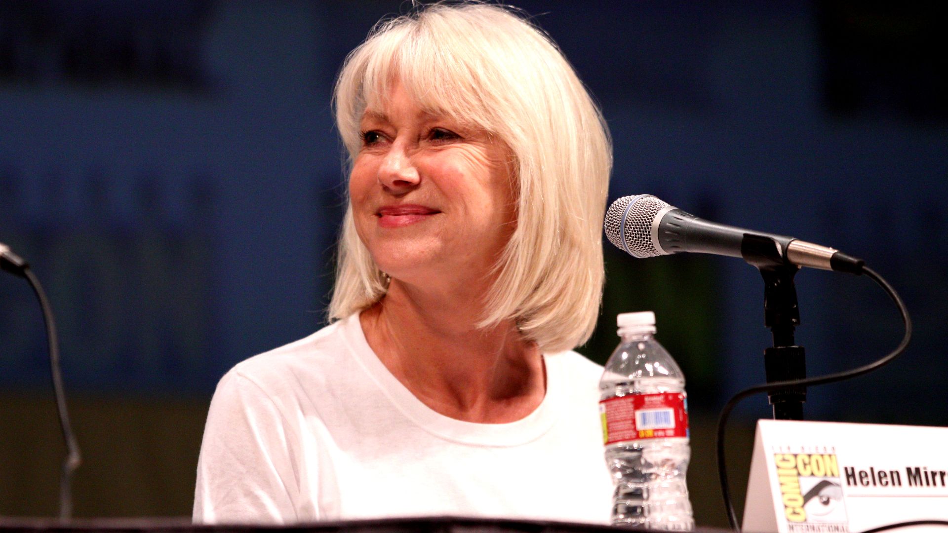 Actress Helen Mirren on the Red panel at the 2010 San Diego Comic Con in San Diego, California.

Please attribute to Gage Skidmore if used elsewhere.