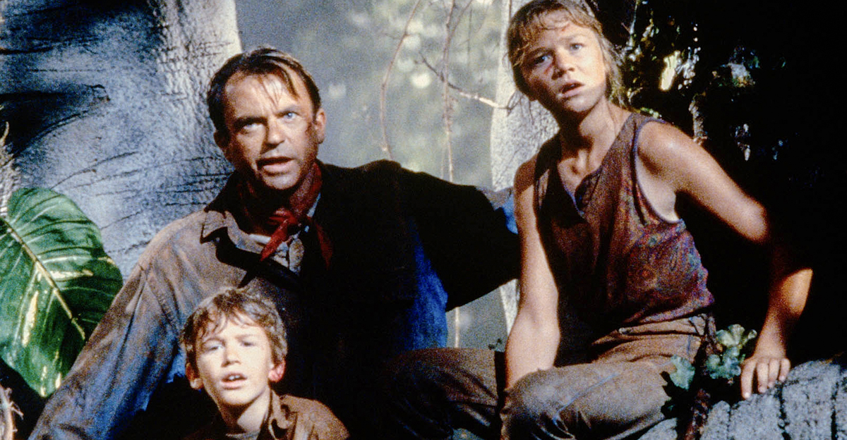 Neill, Mazzello, & Richards In 'Jurassic Park'