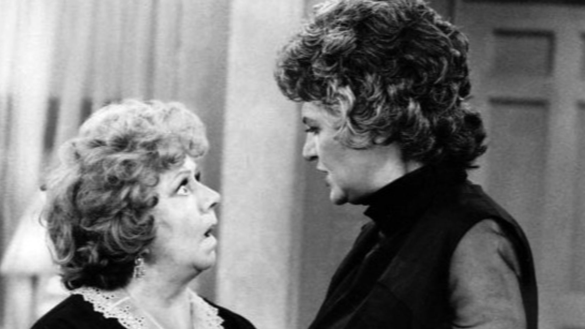 Publicity photo of Hermoine Badderly and Bea Arthur from the television program Maude.