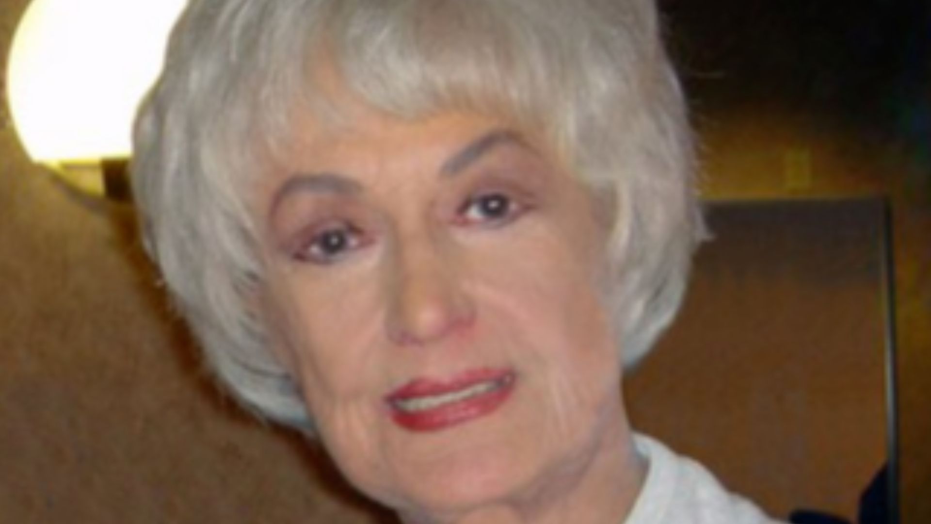 Bea Arthur after one of her stage performances.