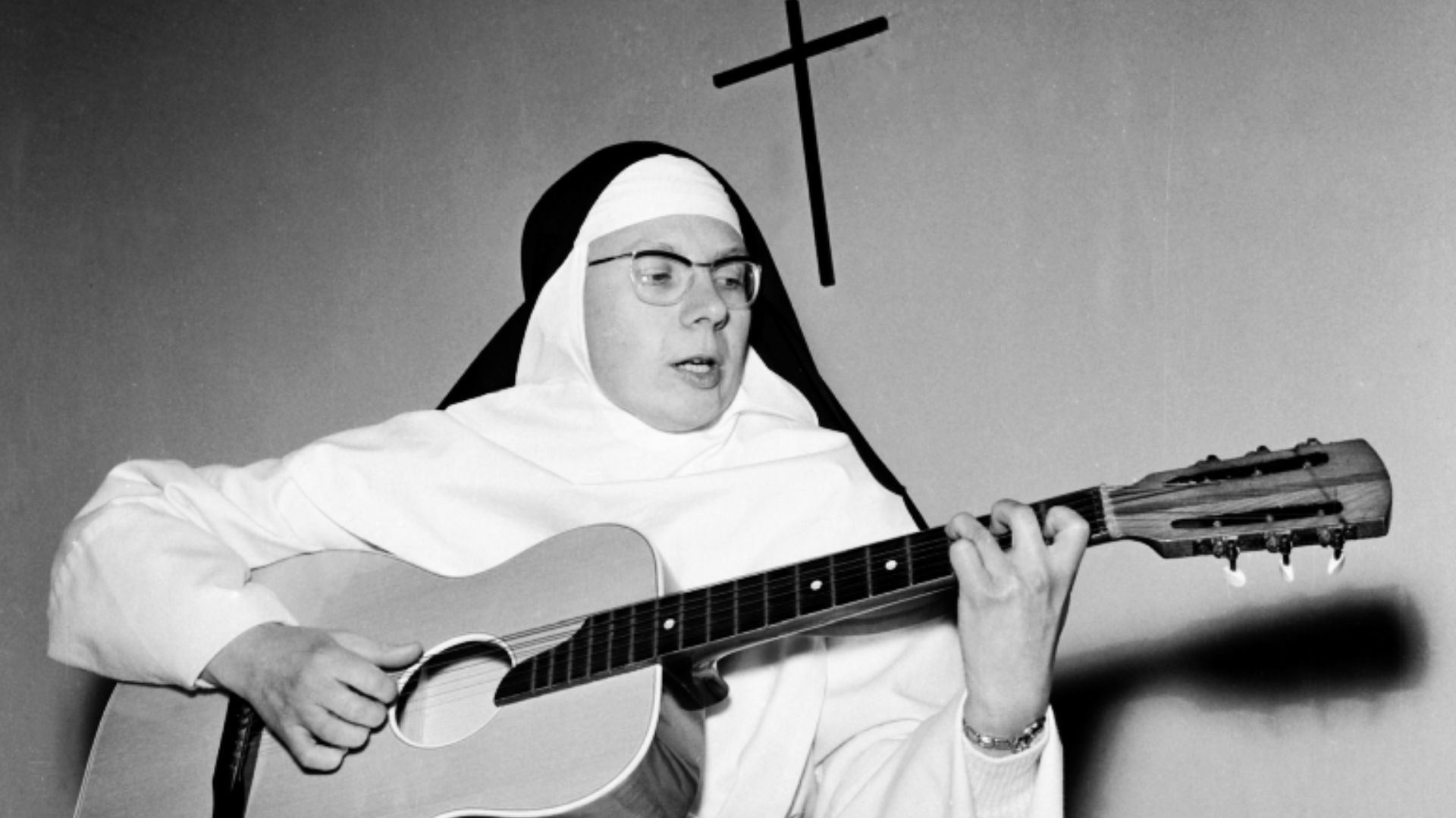Depicted person:  The Singing Nun – Belgian nun and musician
