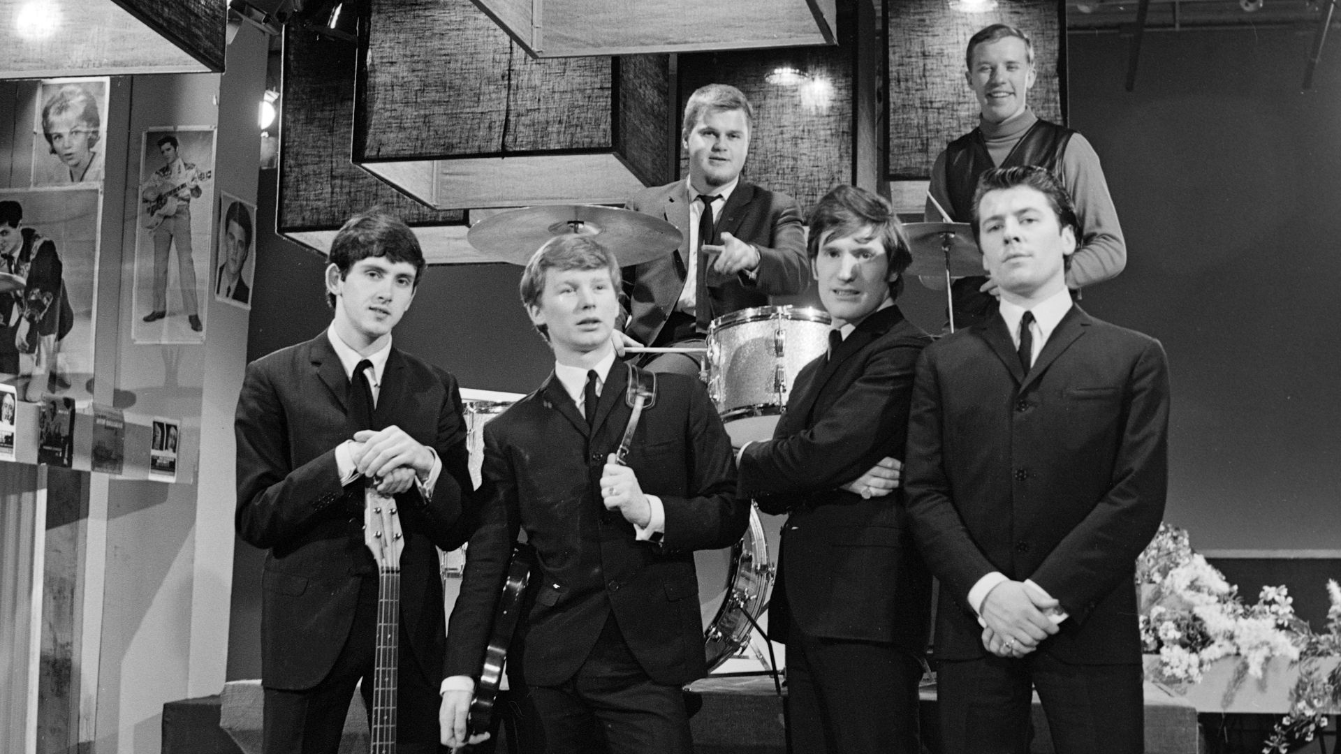 British band The Searchers performs on Tesvisio's television program