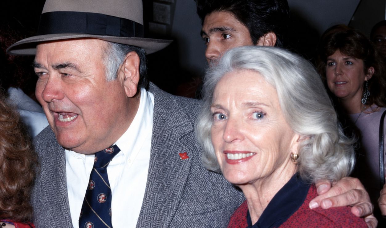 Jonathan Winters and wife Eileen Schauder during 1988 American Comedy Awards in Los Angeles, California, United States. 