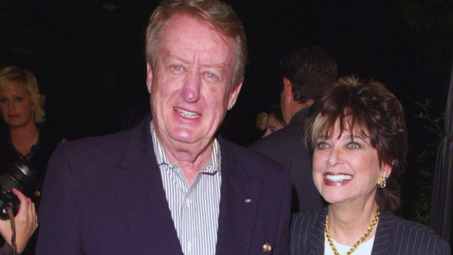 Tom Poston & Suzanne Pleshette during Kevin Spacey Party to the Residents of The Motion Picture & Television Fund's Retirement Community at Private House in Beverly Hills, California, United States.