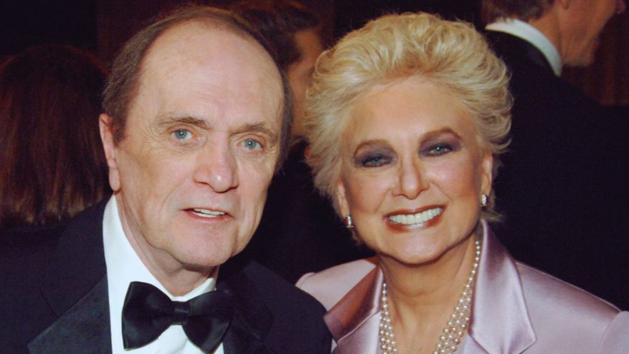 Bob Newhart and Suzanne Pleshette during 2005 TV Land Awards - Backstage at Barker Hangar in Santa Monica, California, United States.
