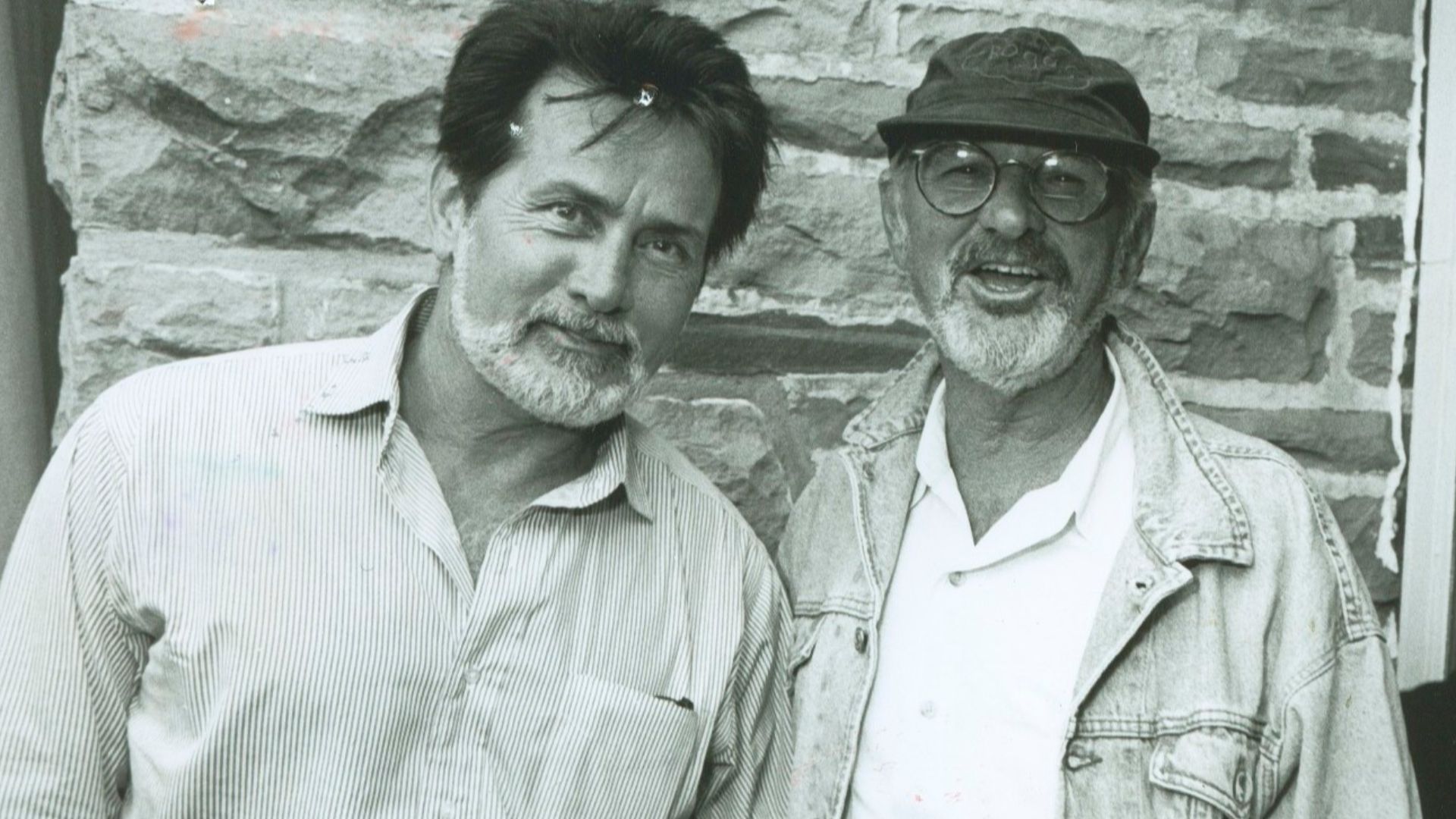 Martin Sheen, Norman Jewison and Emilio Estevez in a photo taken by Tom Sandler.