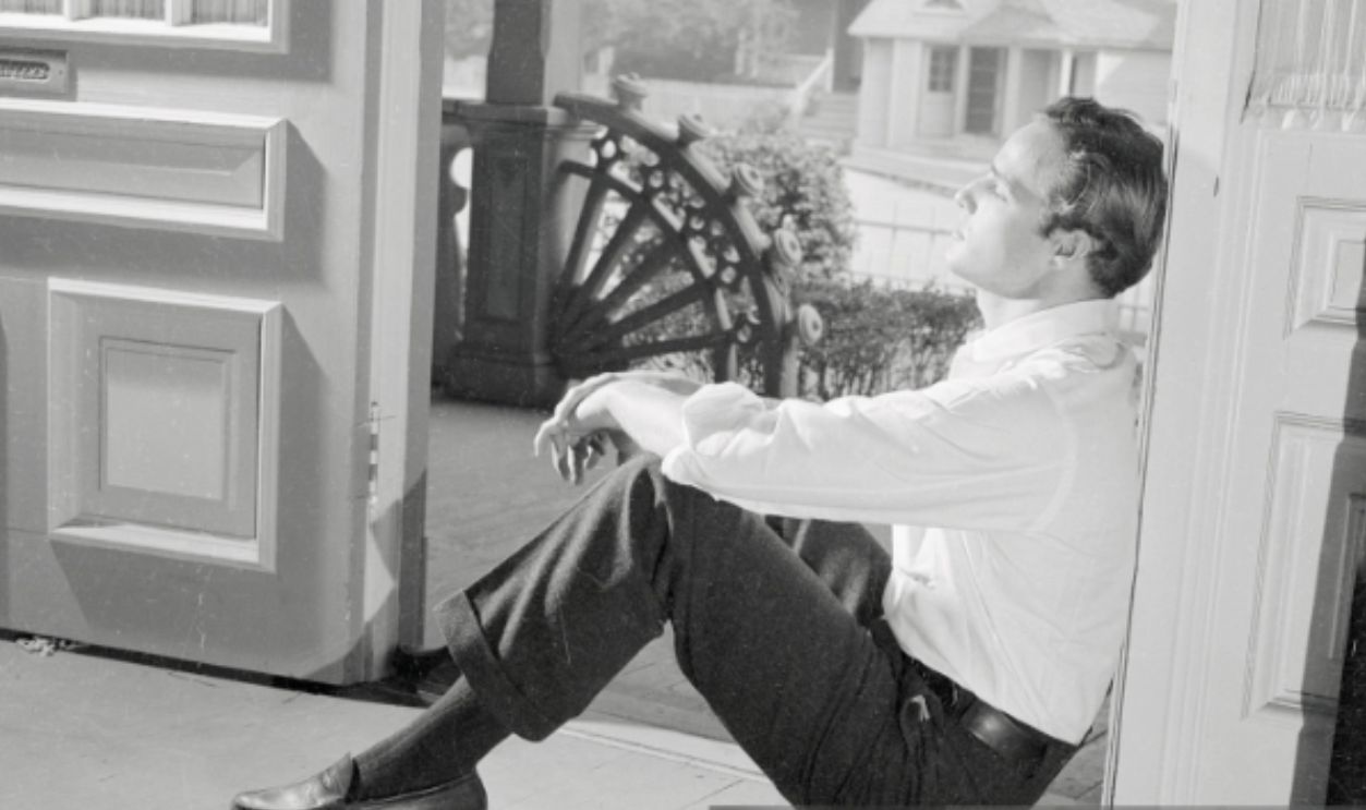 Marlon Brando Sitting at Doorway