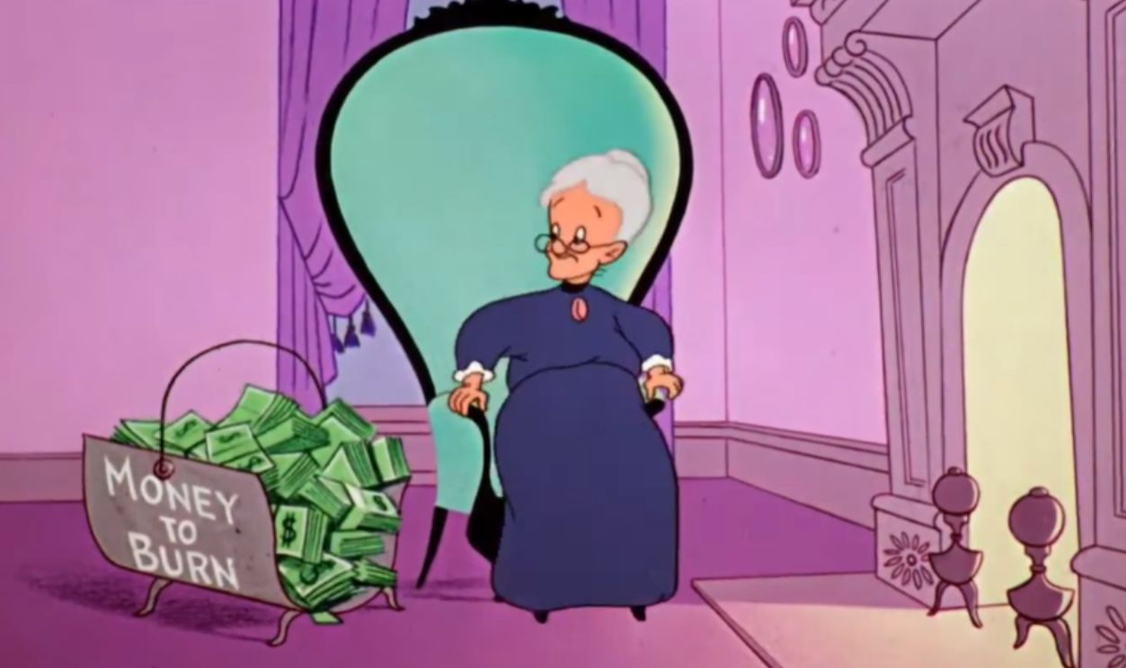 Screenshot from Hare Trimmed (1953)