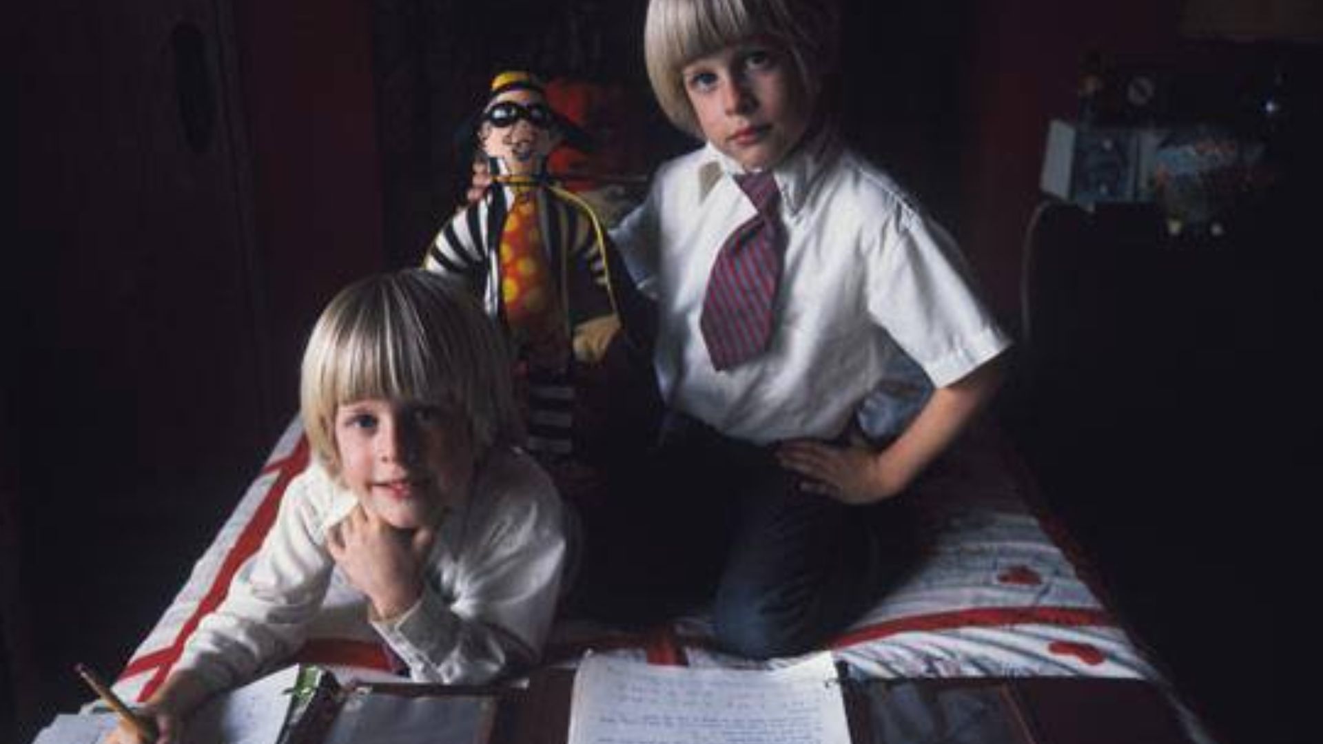Very young Matthew and Gunnar Nelson