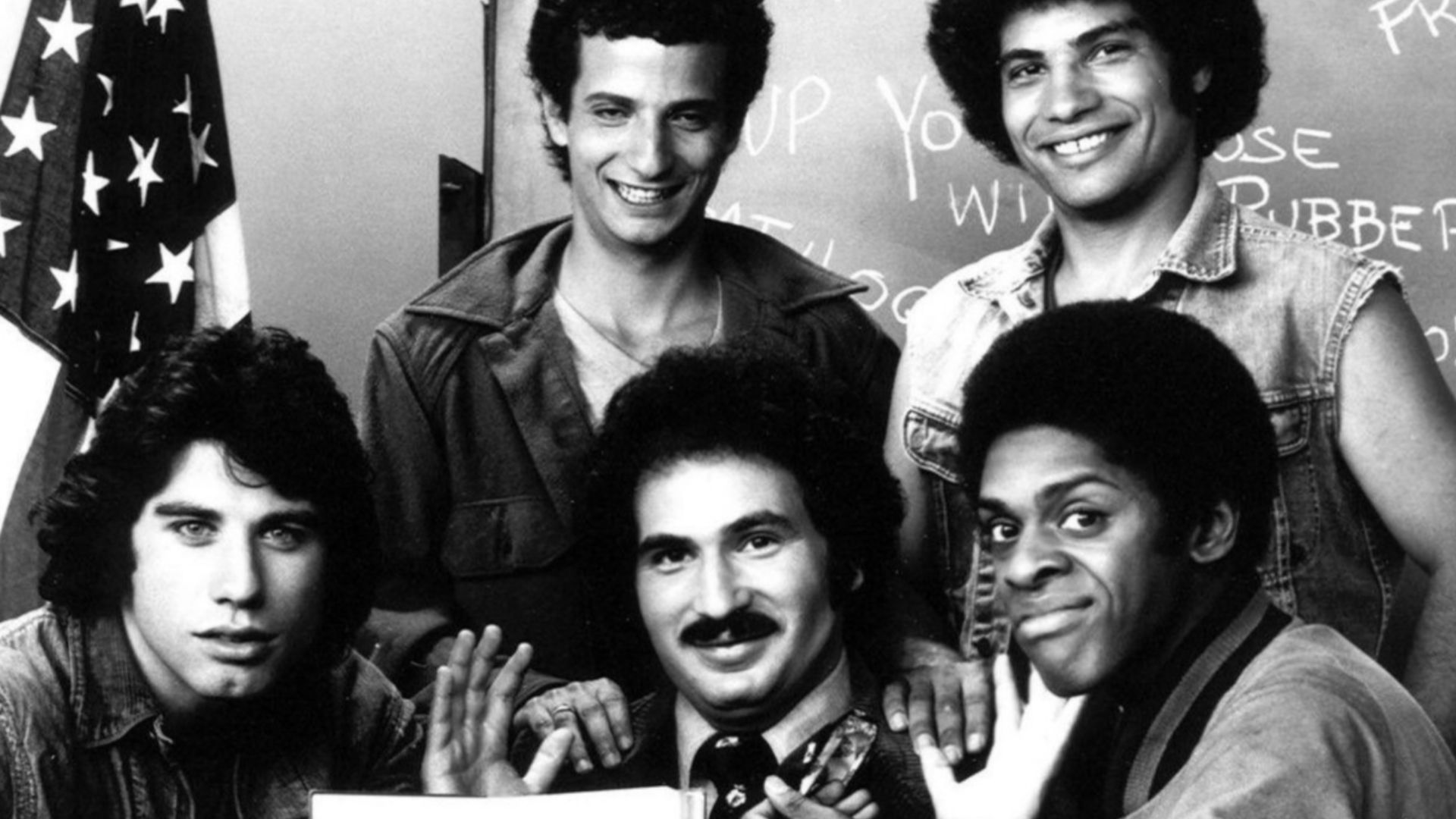 Main cast photo from the television program Welcome Back, Kotter.