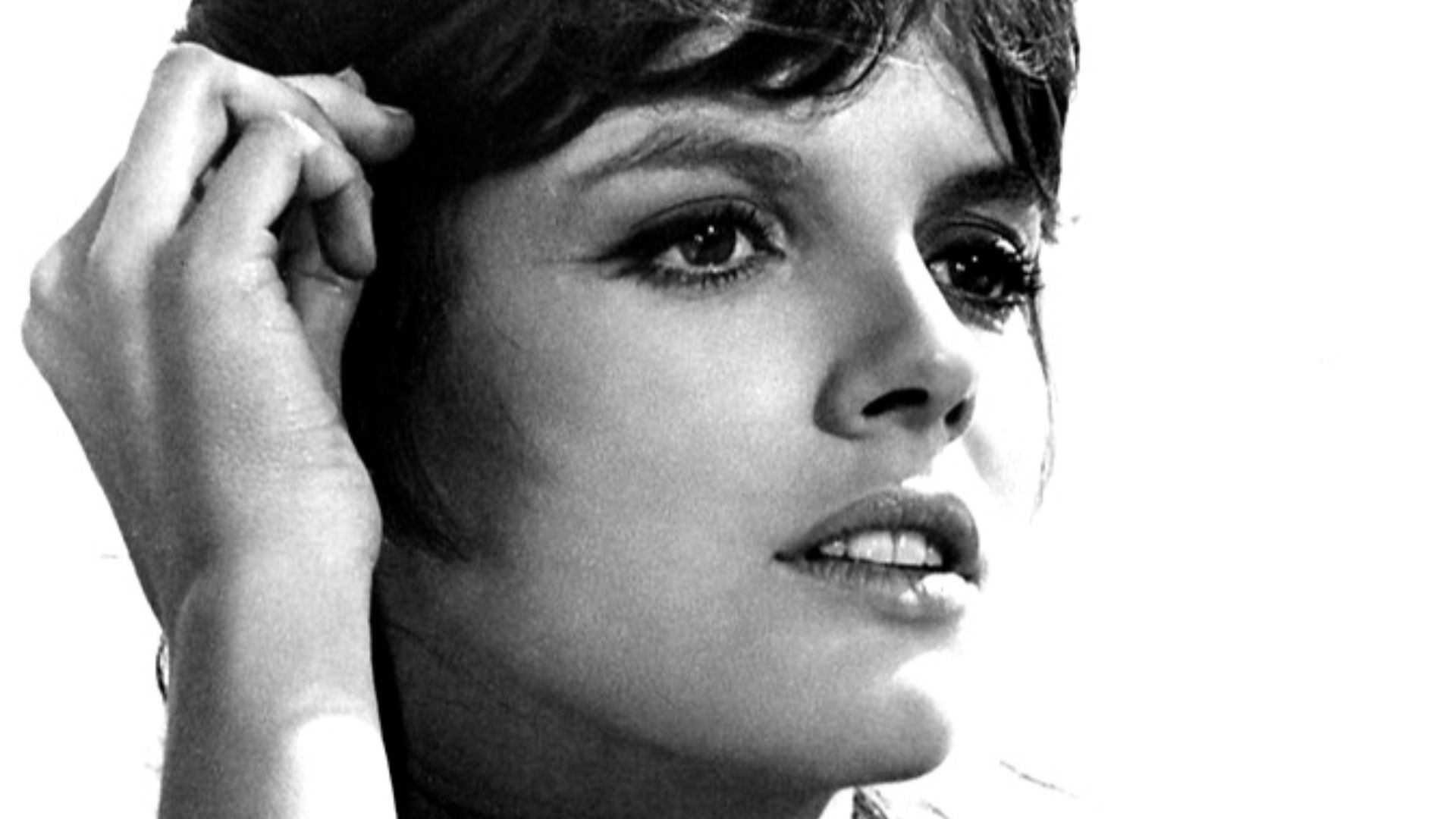 Publicity photo of Katharine Ross for film Mister Buddwing (1966). See also film still for non-copyright aspect of publicity photos.