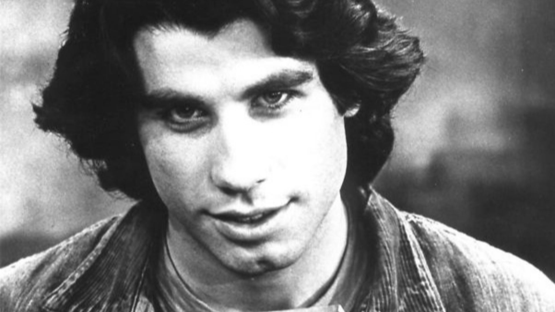 Publicity photo of American actor John Travolta promoting his role on the ABC television series Welcome Back, Kotter.