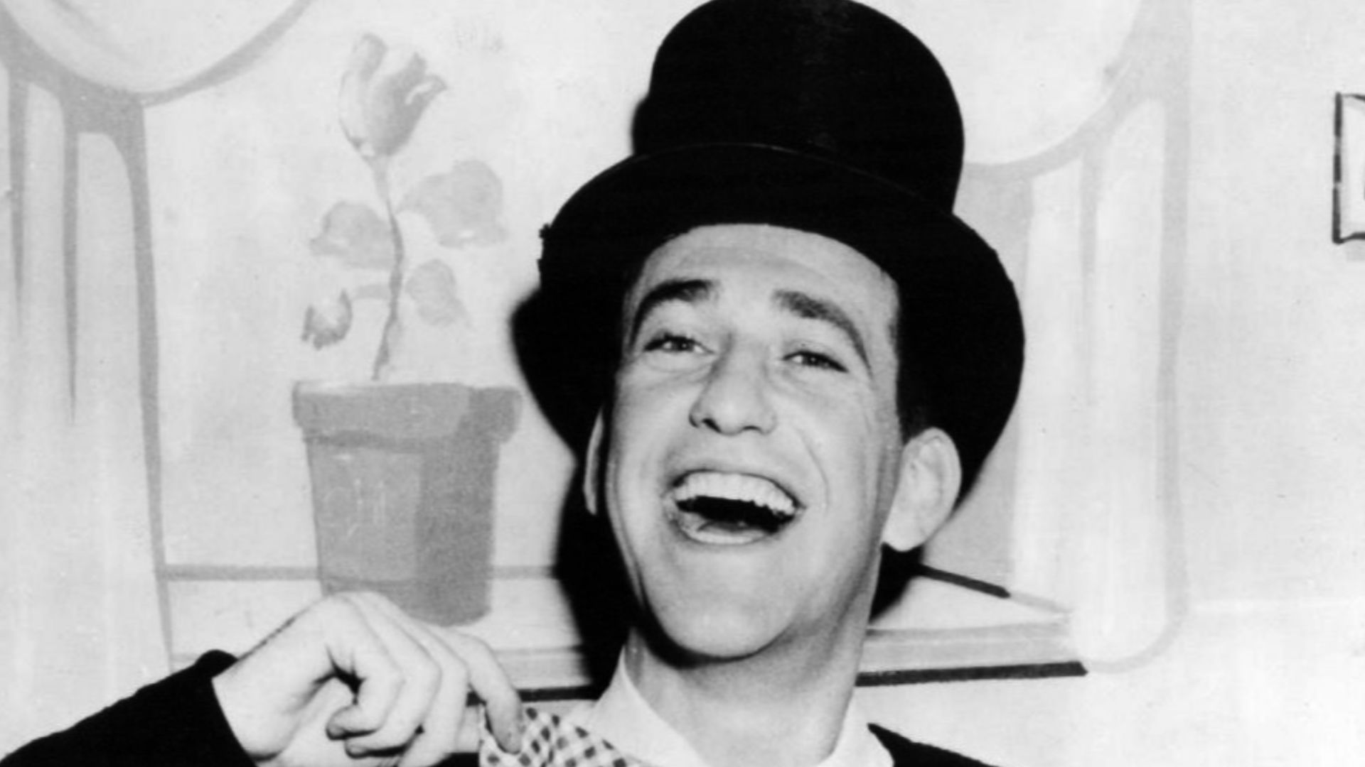 Photo of comedian Soupy Sales from his Lunch With Soupy Sales television program.