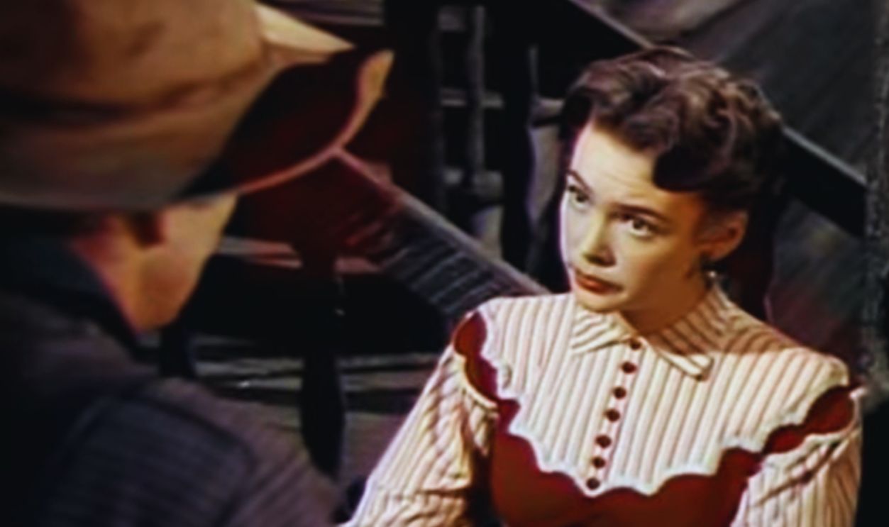 Screenshot from Flaming Feather (1952)