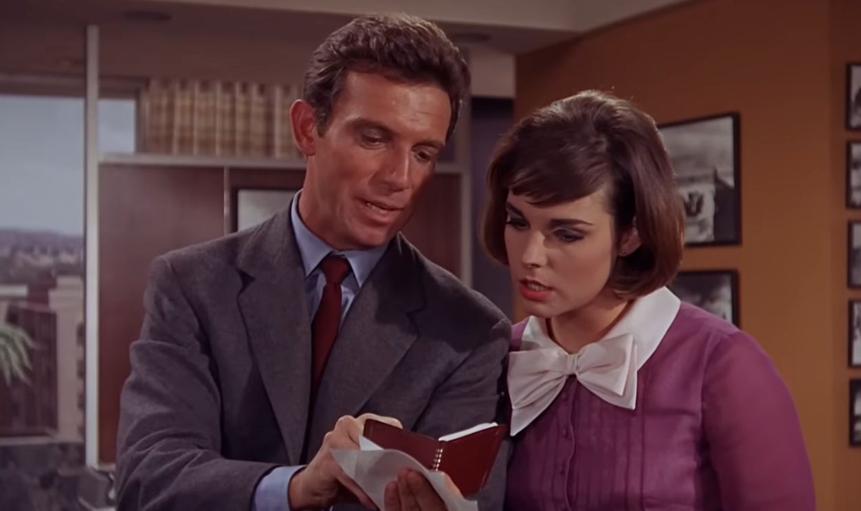 Screenshot from Fame Is the Name of the Game (1966)