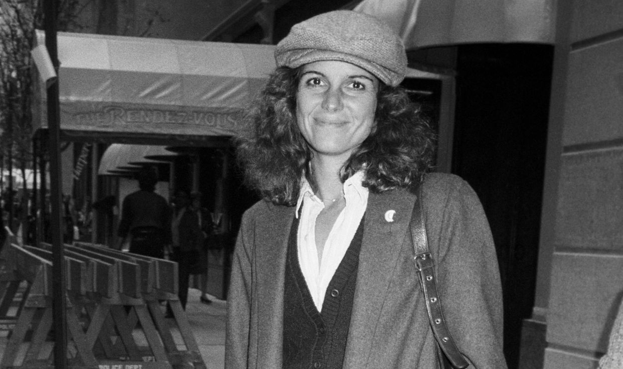 Susan Saint James on the street wearing knickers; circa 1980; New York.