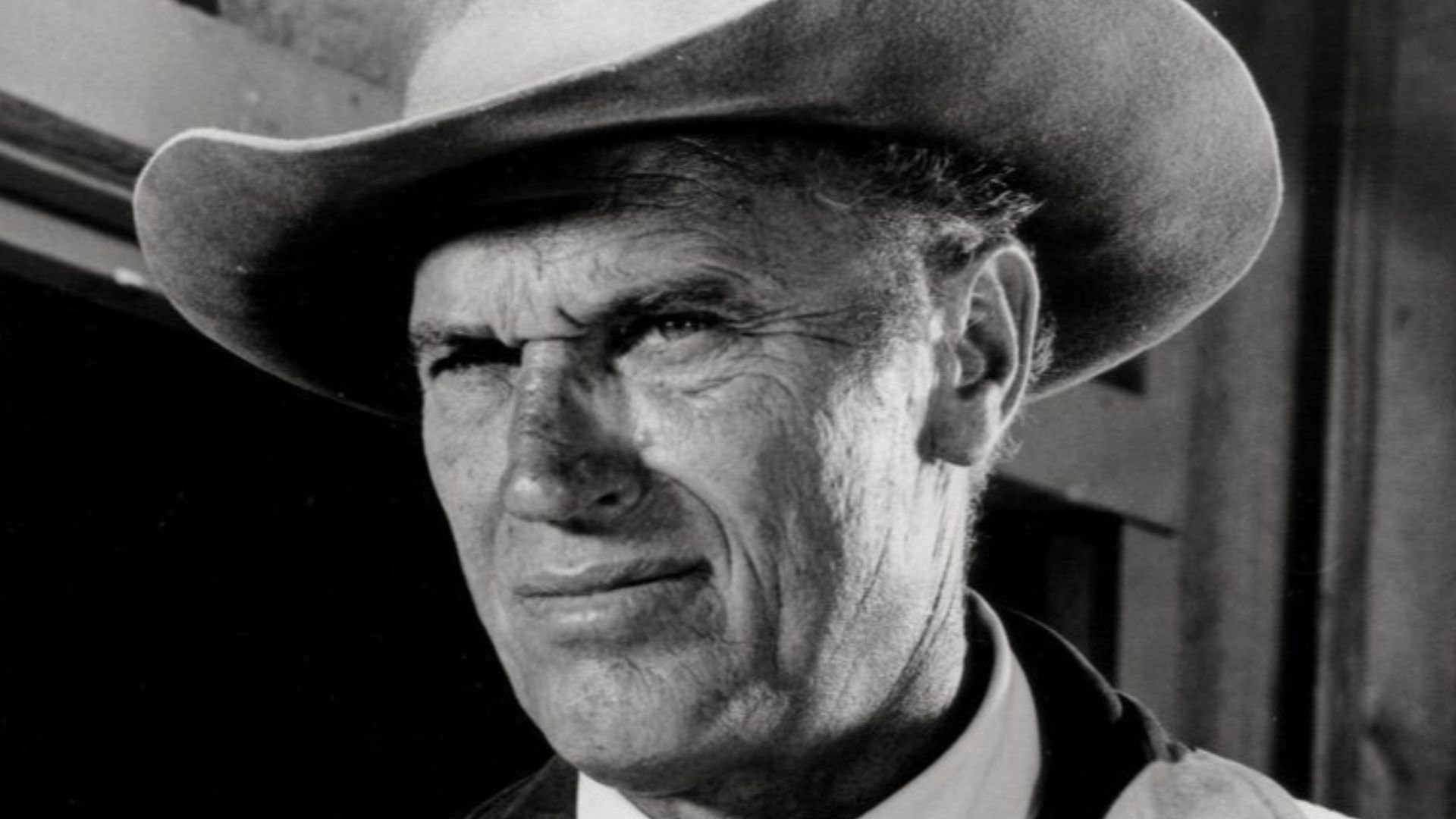 Robert J. Wilke in the TV-series Death Valley Days, episode Brute Angel - publicity still (cropped : see source)
