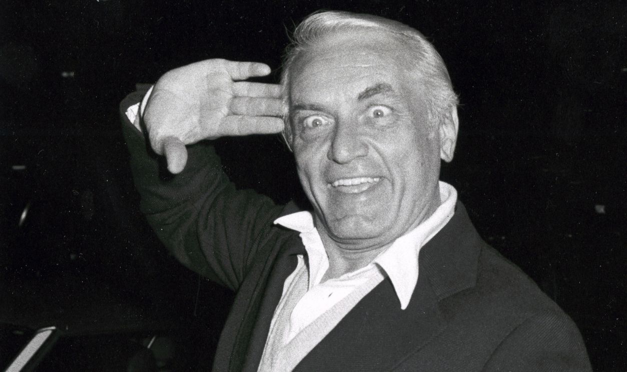 Actor Ted Knight sighted on January 19, 1982 at Adriano's Restaurant in Bel Air, California.