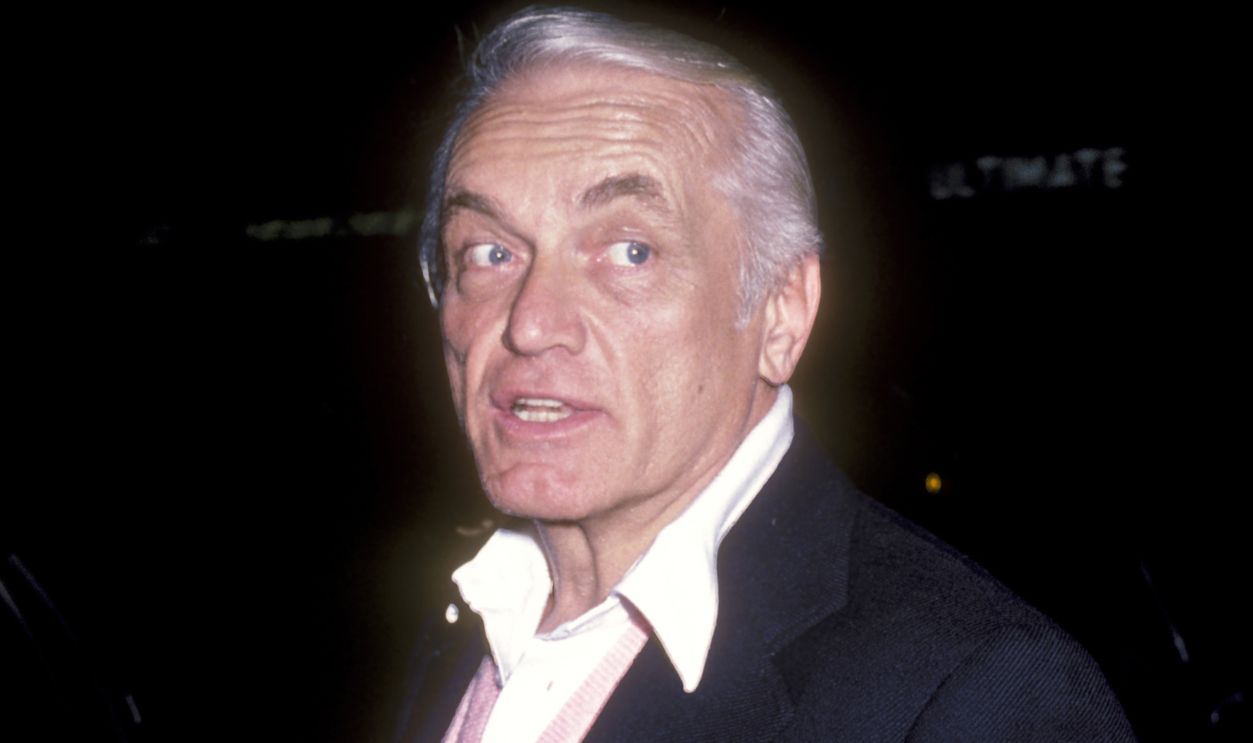 Actor Ted Knight on January 19, 1982 dines at Adriano's Restaurant in Bel Air, California. 