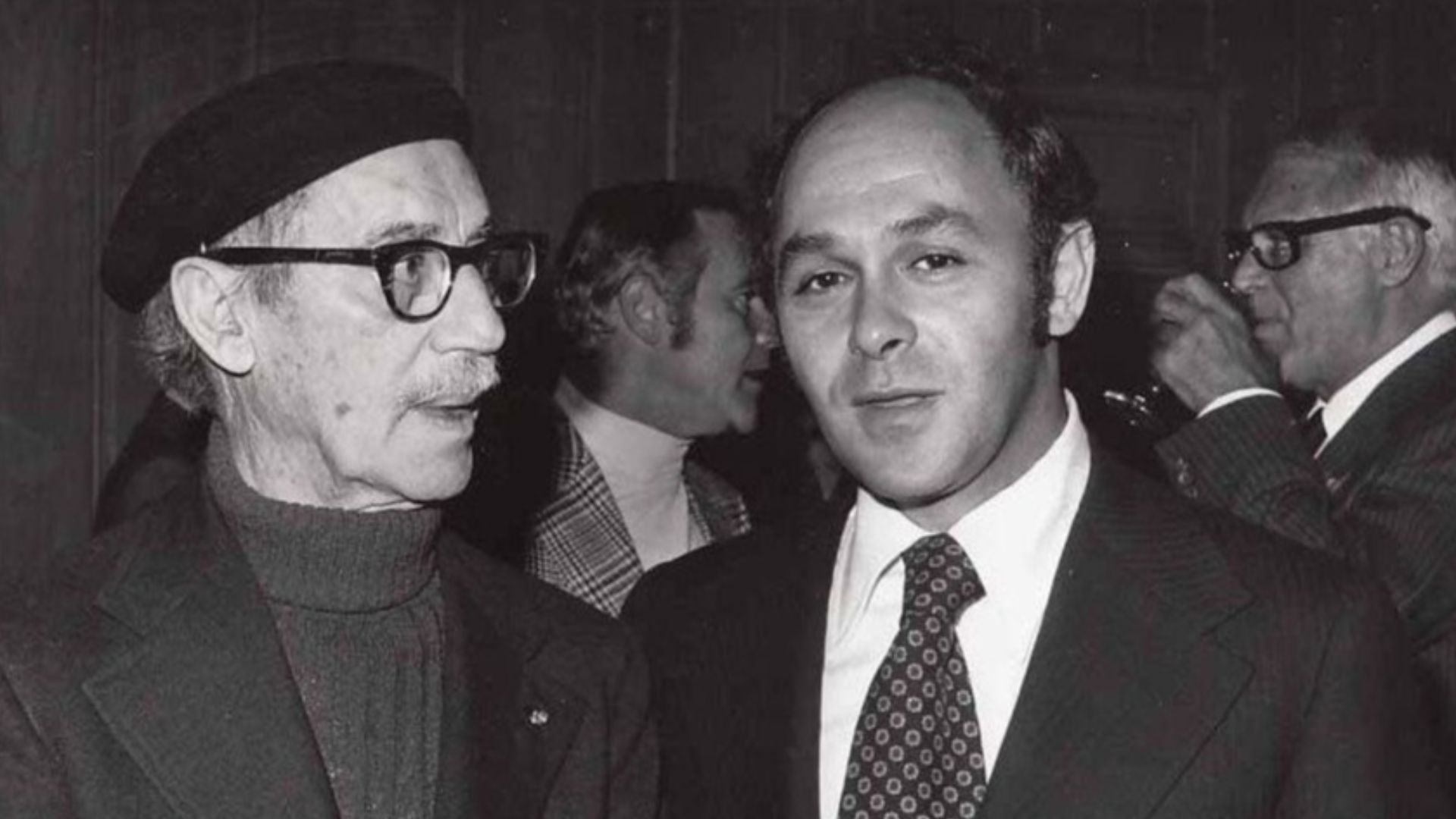 Groucho Marx and Frank Yablans, photographed in 1972.