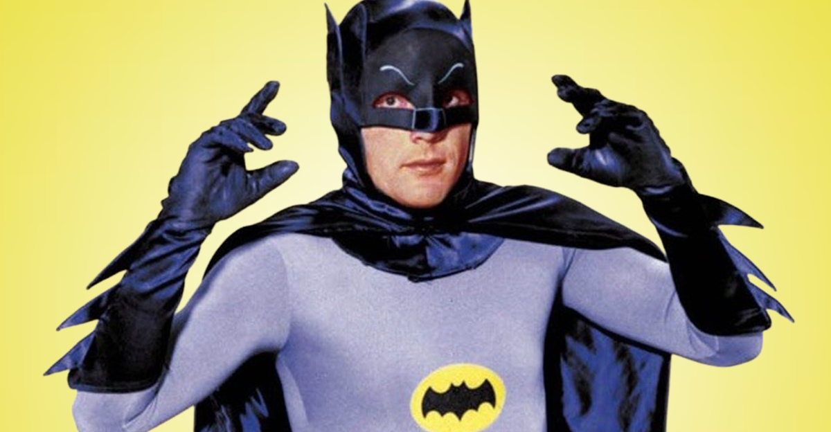 Screenshot of actor Adam West portraying Batman in the TV series Batman (1966-1968), Modified