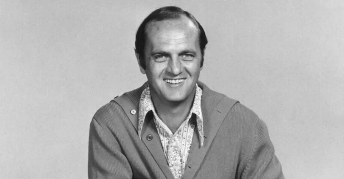 Bob Newhart in a publicity photo for the CBS-TV program The Bob Newhart Show.