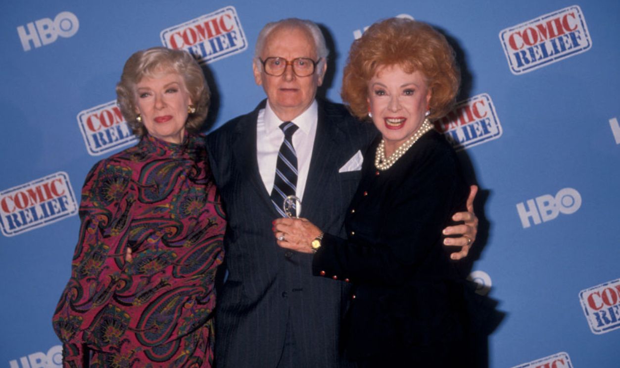 NEW YORK CITY - MAY 12: Actresses Audrey Meadows and Joyce Randolph and actor Art Carney