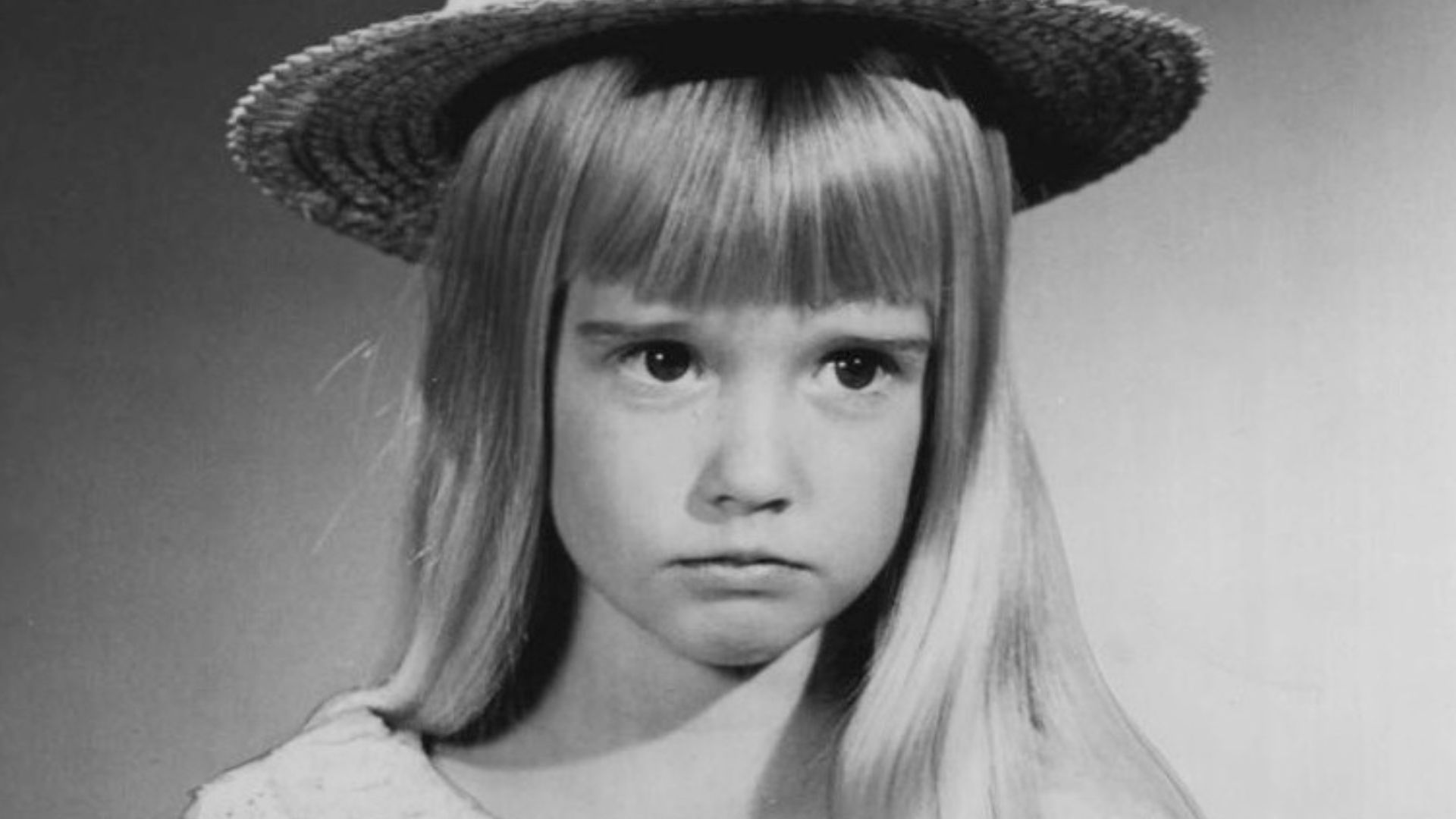 Publicity photo of child actress Kim Richards promoting her role on the ABC television series Nanny and the Professor, 1971.