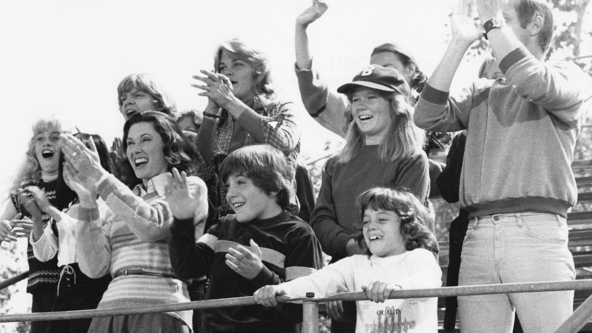 Publicity photo of American actors, (front row; L–R) Elinor Donahue, Christopher