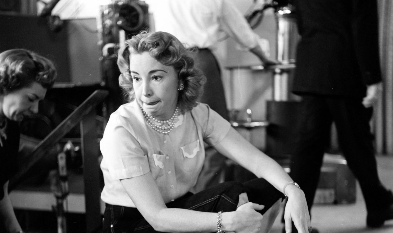 LOS ANGELES - MAY 15, 1955: Actress Audrey Meadows on stage during the 