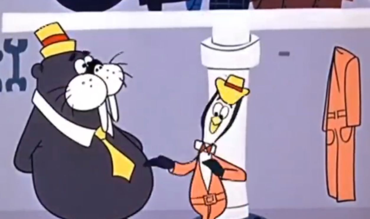 Screenshot from Tennessee Tuxedo and His Tales (1963–1966)