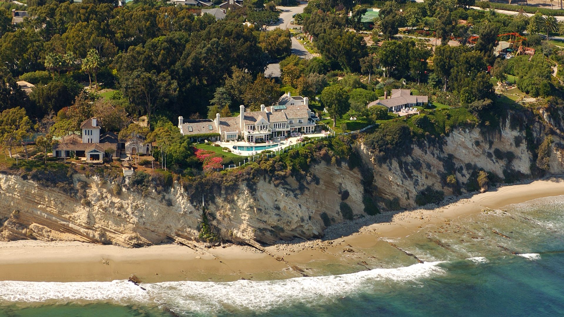 This photograph was made famous when singer Barbra Streisand sought to have its publication suppressed, on grounds of privacy. The