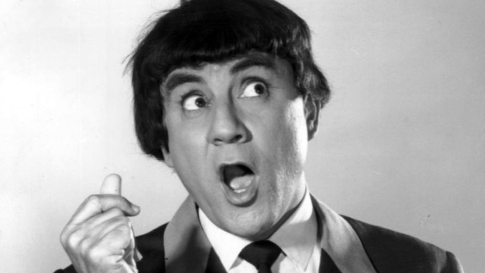 Photo of Bill Dana as Jose Jimemez from his television program The Bill Dana Show.  Dana first appeared on television and performed the character on The Danny Thomas Show.  After repeated appearances, Dana's character was
