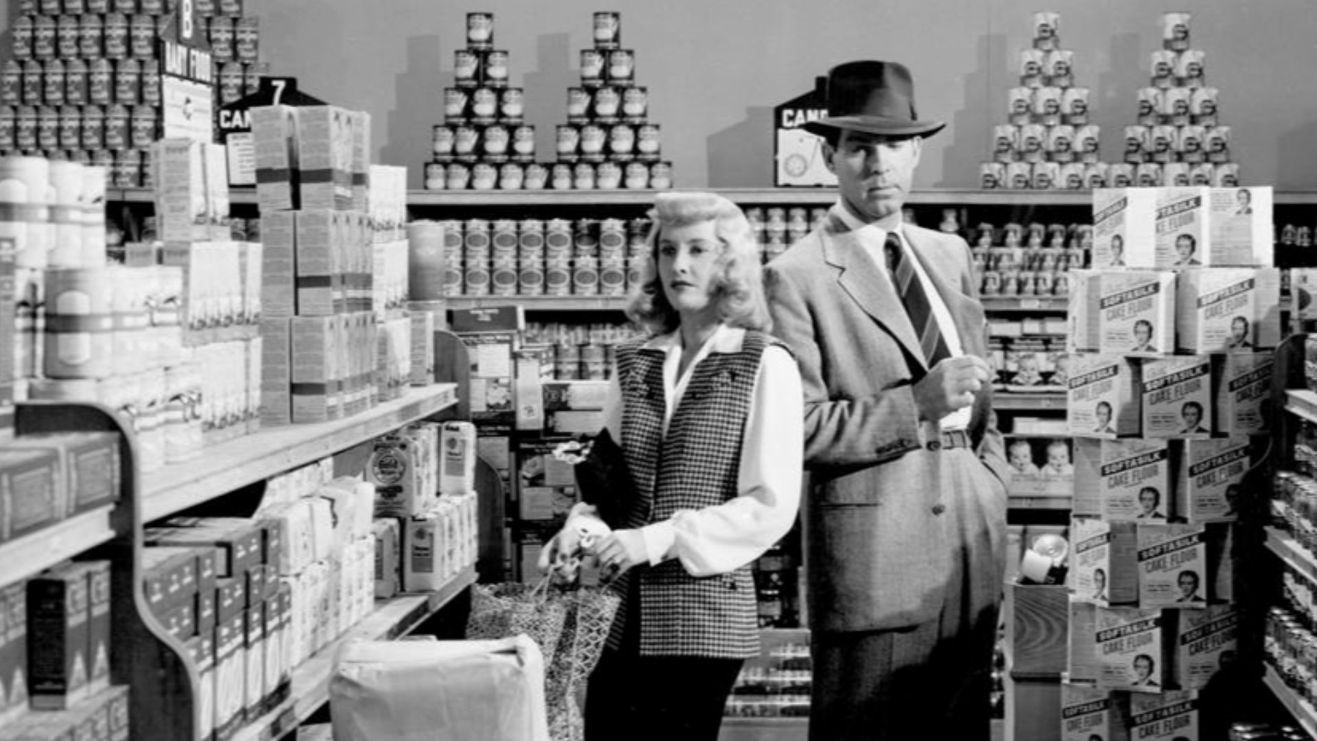Promotional still from the 1944 film Double Indemnity