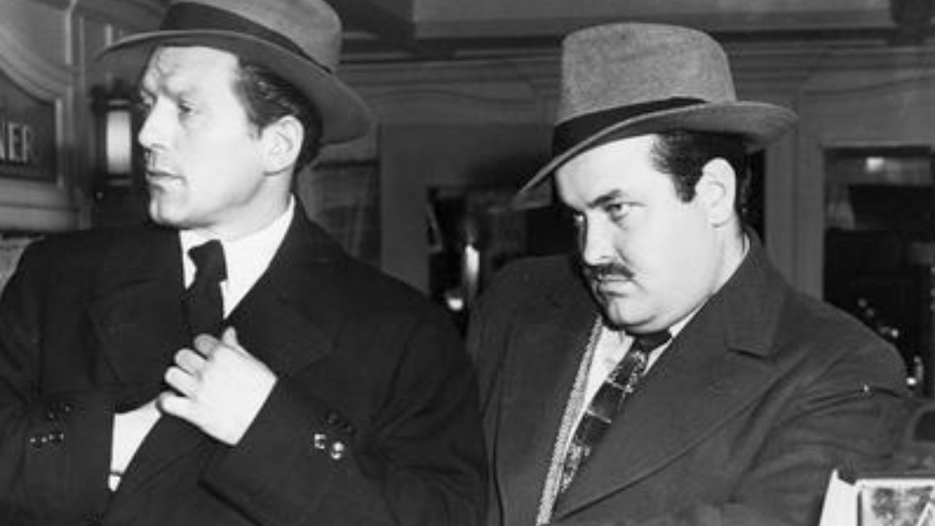 Promotional still from the 1946 film The Killers, published in New Movies: The National Board of Review Magazine