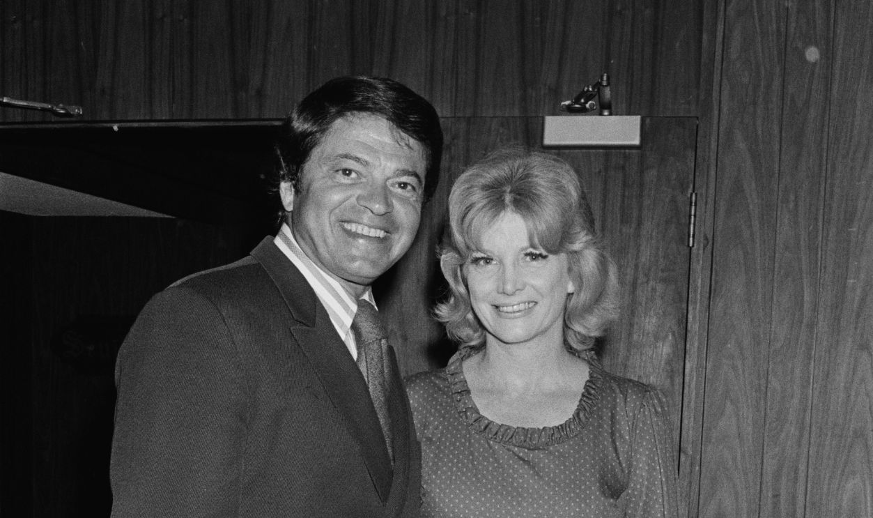 American actor Ross Martin (1920 - 1981) and his wife Olavee Martin attend the party for the annual celebrity tennis tournament, held at the La Costa Resort & Spa in Carlsbad, California, 26th June 1971.